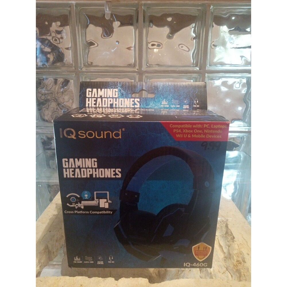 IQ Sound IQ-460G Gaming Headset - Stereo Mini-phone 3.5mm Wired Nice Pair 👍👍